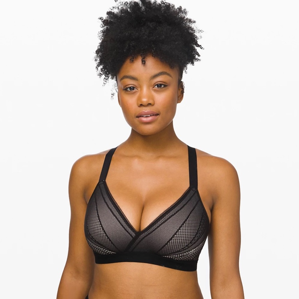 NWOT Lululemon Black/Nude Lace Bra